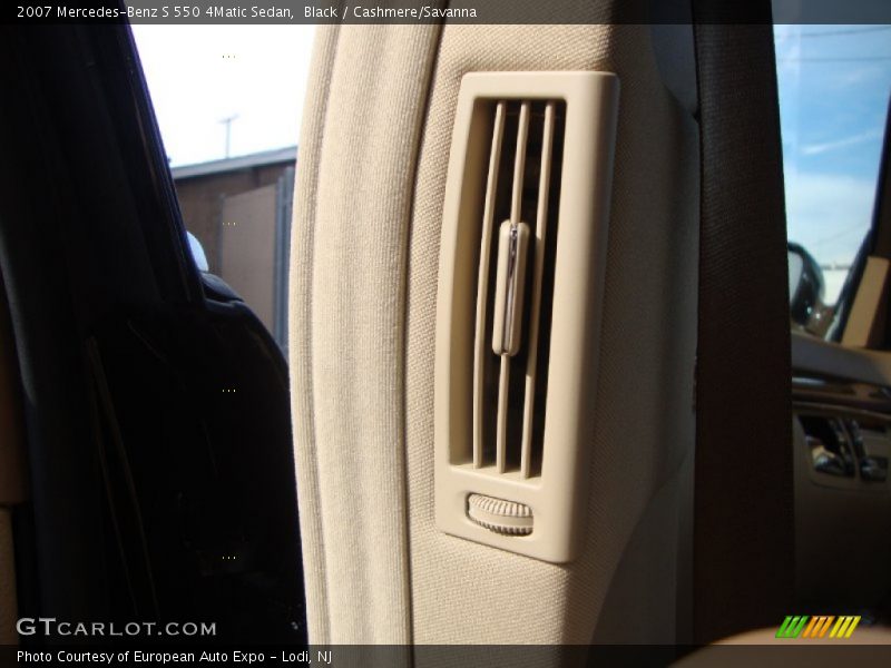 Black / Cashmere/Savanna 2007 Mercedes-Benz S 550 4Matic Sedan