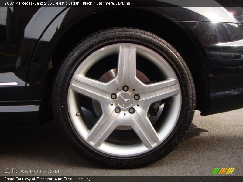 Black / Cashmere/Savanna 2007 Mercedes-Benz S 550 4Matic Sedan