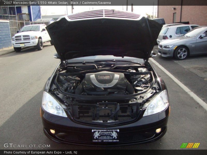 Black / Cashmere/Savanna 2007 Mercedes-Benz S 550 4Matic Sedan