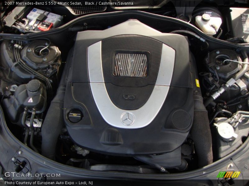 Black / Cashmere/Savanna 2007 Mercedes-Benz S 550 4Matic Sedan
