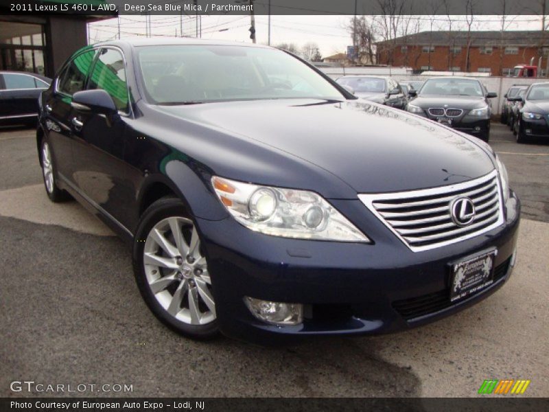 Deep Sea Blue Mica / Parchment 2011 Lexus LS 460 L AWD