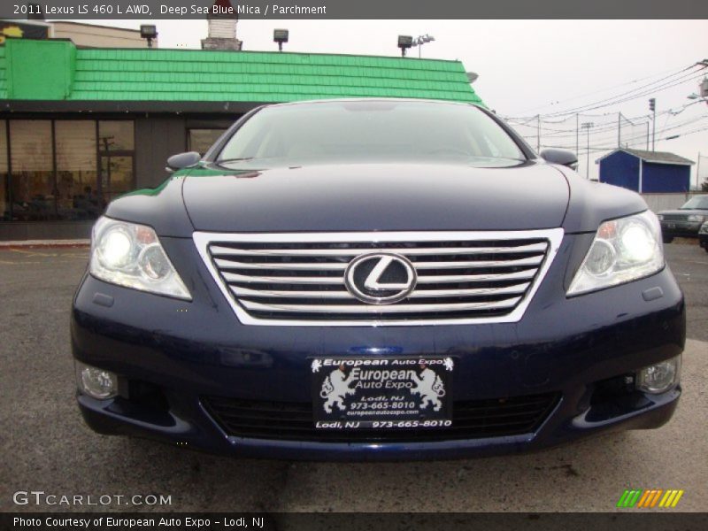 Deep Sea Blue Mica / Parchment 2011 Lexus LS 460 L AWD