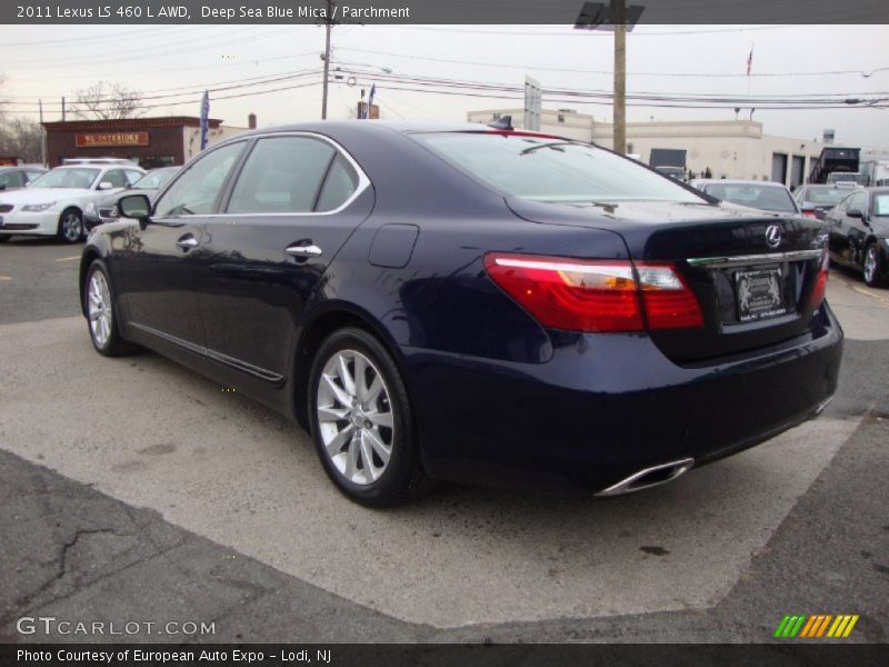 Deep Sea Blue Mica / Parchment 2011 Lexus LS 460 L AWD