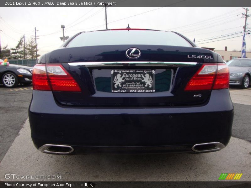 Deep Sea Blue Mica / Parchment 2011 Lexus LS 460 L AWD