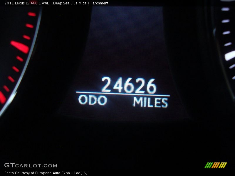 Deep Sea Blue Mica / Parchment 2011 Lexus LS 460 L AWD