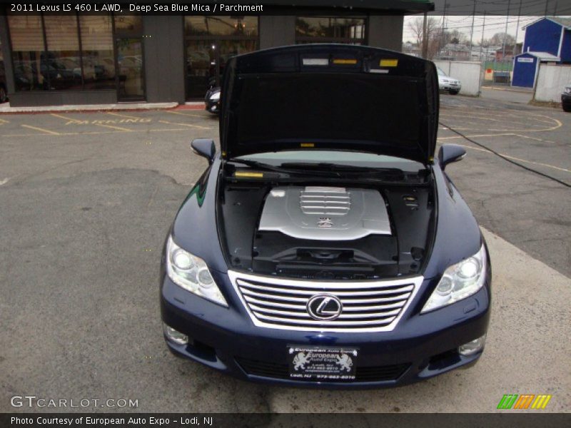 Deep Sea Blue Mica / Parchment 2011 Lexus LS 460 L AWD