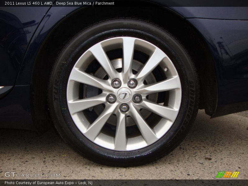Deep Sea Blue Mica / Parchment 2011 Lexus LS 460 L AWD