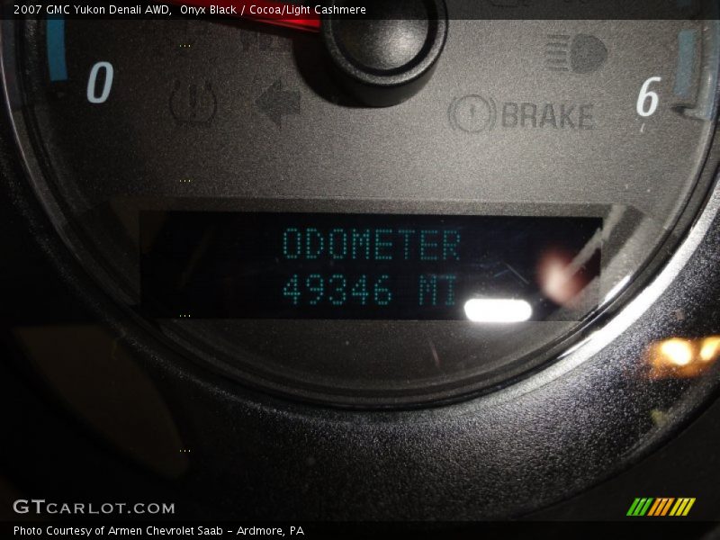 Onyx Black / Cocoa/Light Cashmere 2007 GMC Yukon Denali AWD
