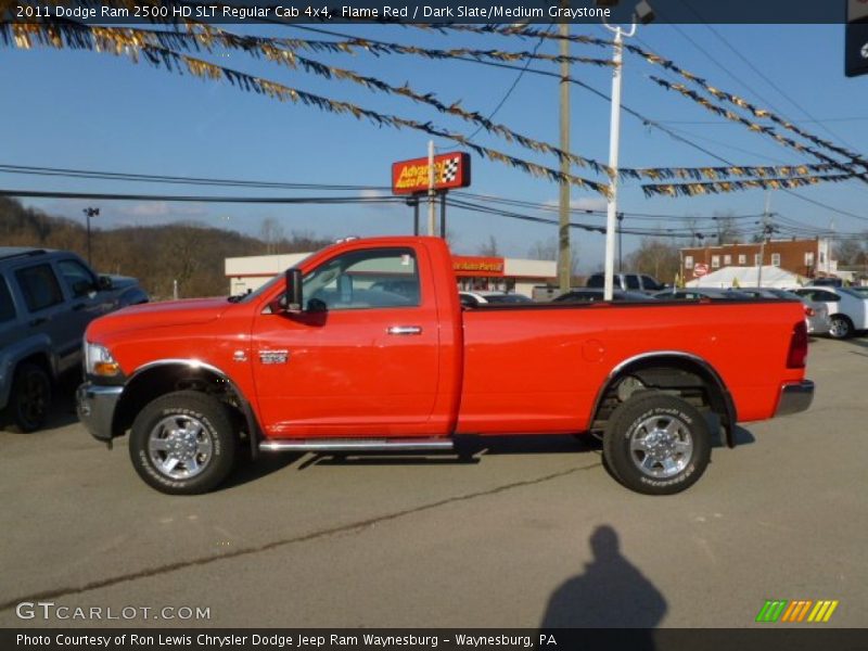 Flame Red / Dark Slate/Medium Graystone 2011 Dodge Ram 2500 HD SLT Regular Cab 4x4