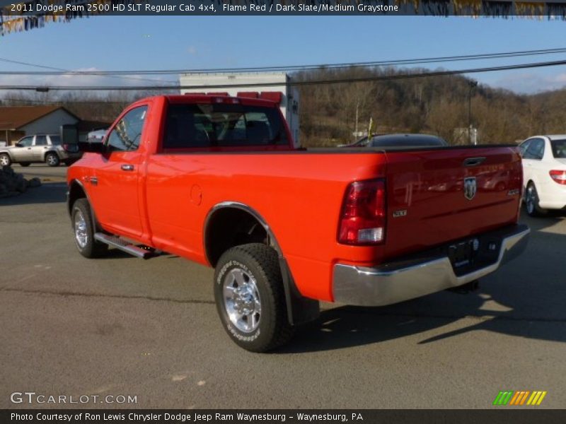 Flame Red / Dark Slate/Medium Graystone 2011 Dodge Ram 2500 HD SLT Regular Cab 4x4