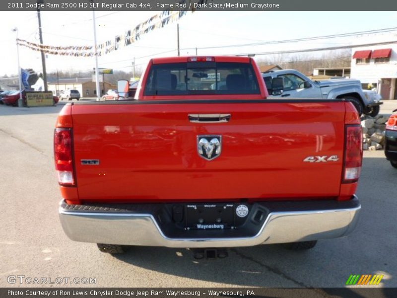 Flame Red / Dark Slate/Medium Graystone 2011 Dodge Ram 2500 HD SLT Regular Cab 4x4