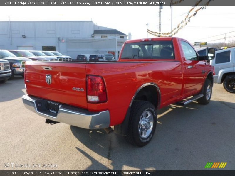 Flame Red / Dark Slate/Medium Graystone 2011 Dodge Ram 2500 HD SLT Regular Cab 4x4