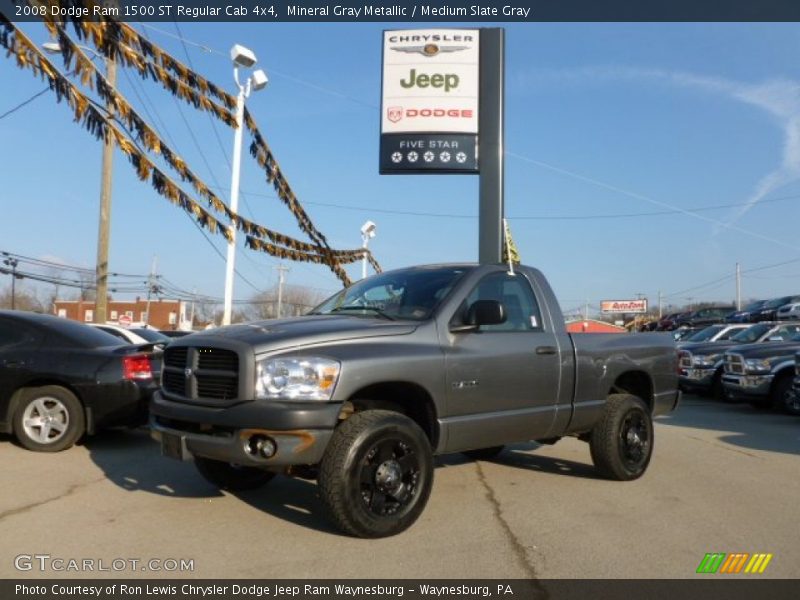 Mineral Gray Metallic / Medium Slate Gray 2008 Dodge Ram 1500 ST Regular Cab 4x4