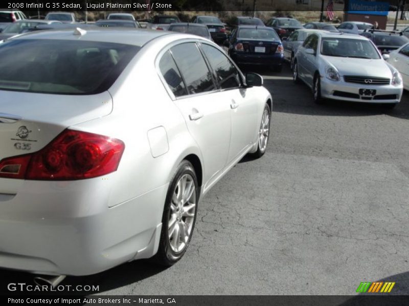 Liquid Platinum Silver / Stone 2008 Infiniti G 35 Sedan