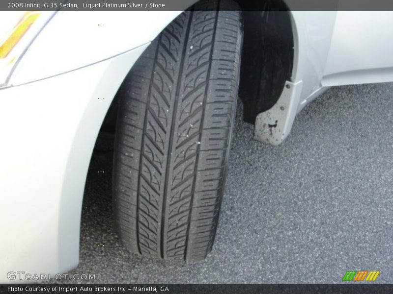 Liquid Platinum Silver / Stone 2008 Infiniti G 35 Sedan