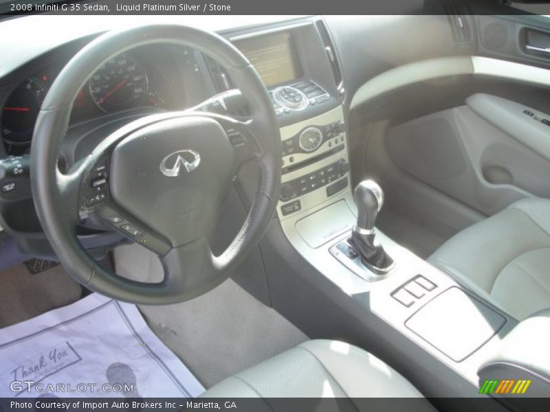 Liquid Platinum Silver / Stone 2008 Infiniti G 35 Sedan