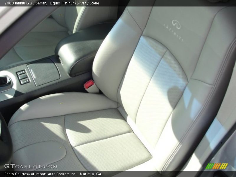 Liquid Platinum Silver / Stone 2008 Infiniti G 35 Sedan