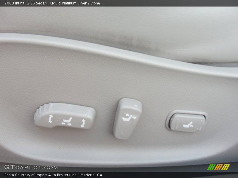 Liquid Platinum Silver / Stone 2008 Infiniti G 35 Sedan