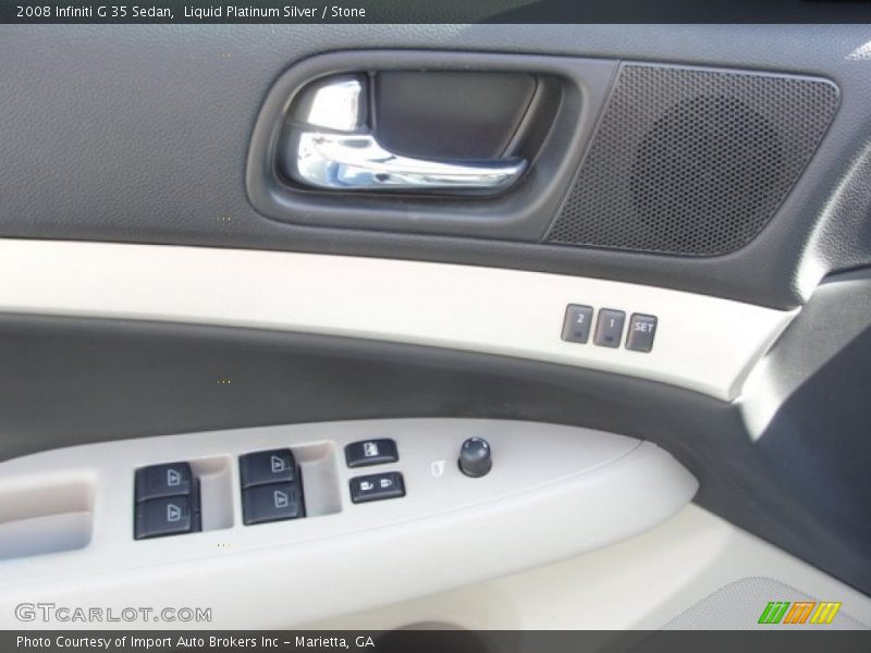 Liquid Platinum Silver / Stone 2008 Infiniti G 35 Sedan