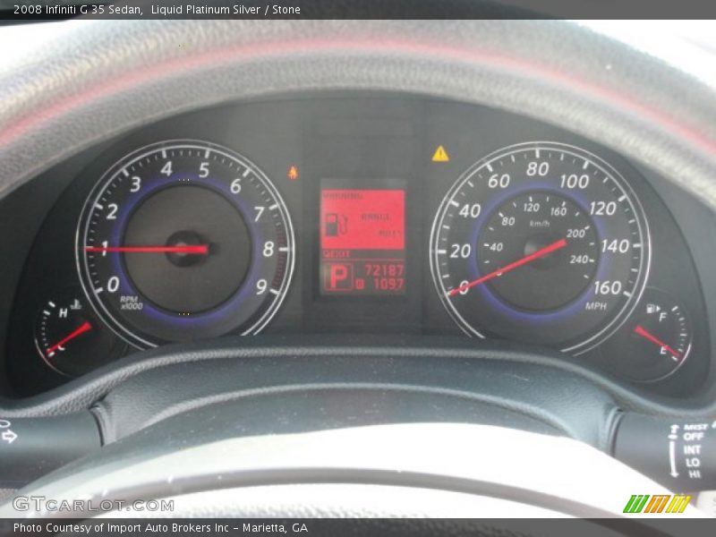 Liquid Platinum Silver / Stone 2008 Infiniti G 35 Sedan