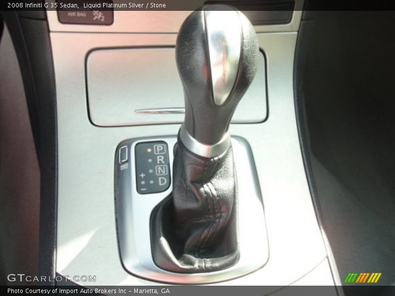 Liquid Platinum Silver / Stone 2008 Infiniti G 35 Sedan