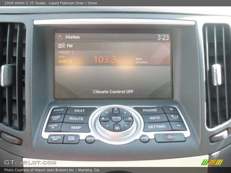Liquid Platinum Silver / Stone 2008 Infiniti G 35 Sedan