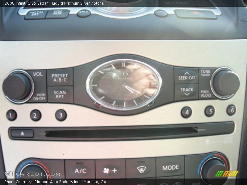 Liquid Platinum Silver / Stone 2008 Infiniti G 35 Sedan