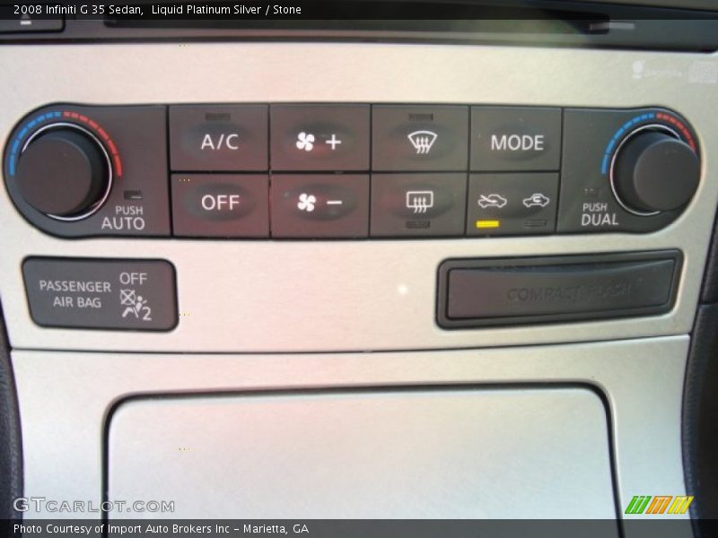 Liquid Platinum Silver / Stone 2008 Infiniti G 35 Sedan