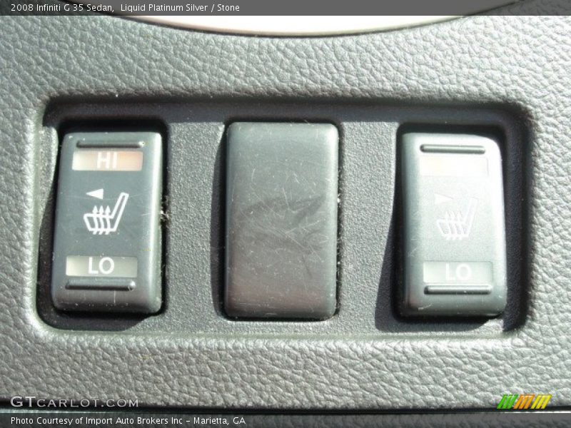 Liquid Platinum Silver / Stone 2008 Infiniti G 35 Sedan