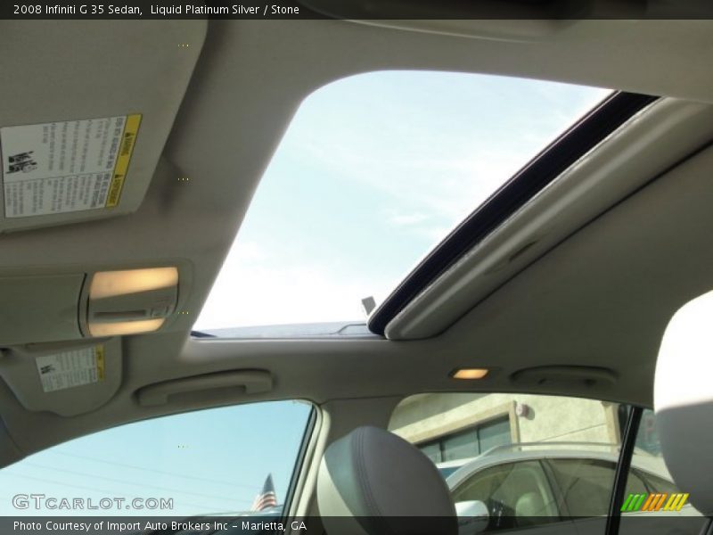 Liquid Platinum Silver / Stone 2008 Infiniti G 35 Sedan