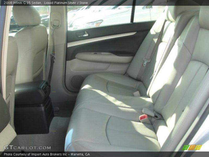 Liquid Platinum Silver / Stone 2008 Infiniti G 35 Sedan