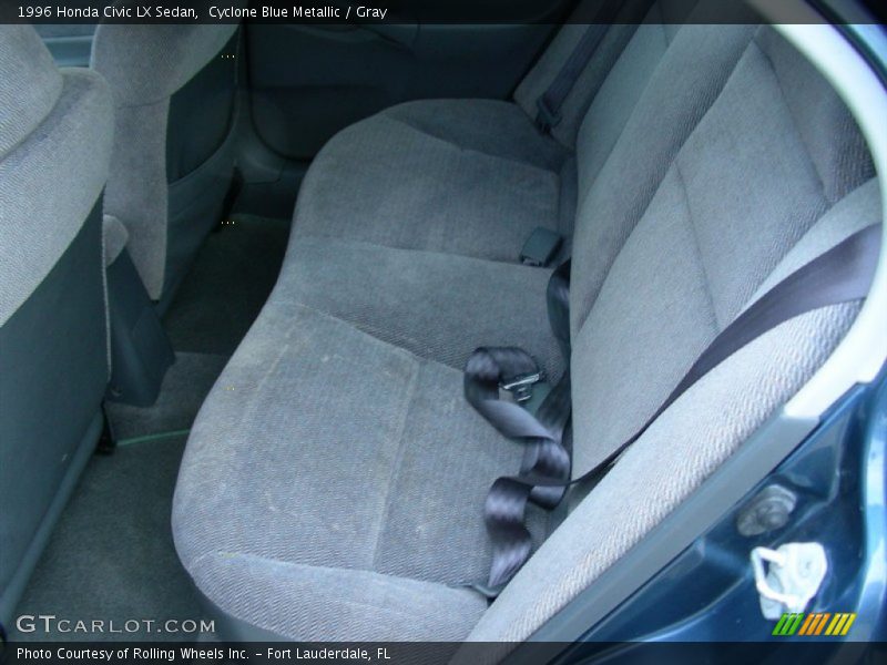 Cyclone Blue Metallic / Gray 1996 Honda Civic LX Sedan