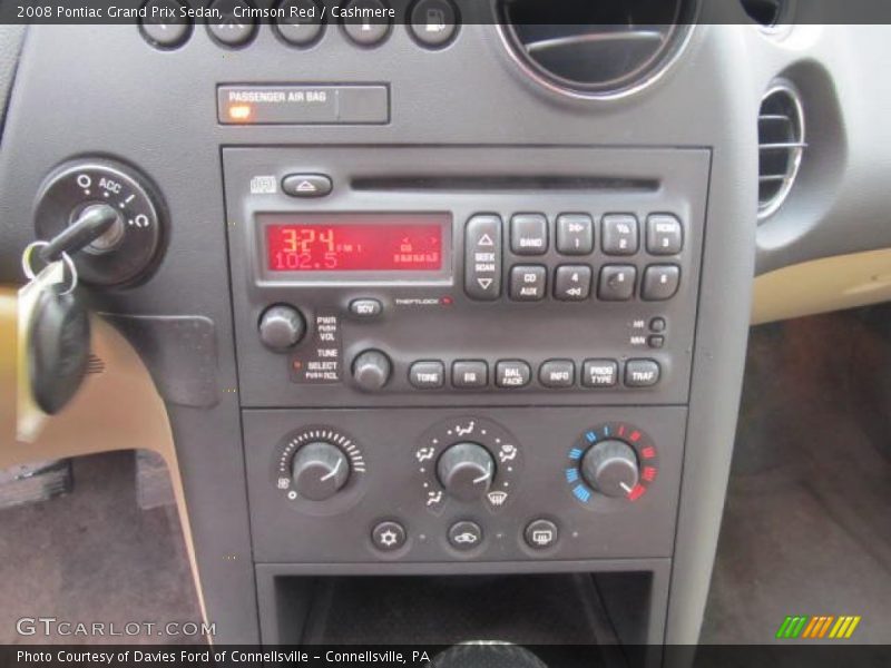 Crimson Red / Cashmere 2008 Pontiac Grand Prix Sedan