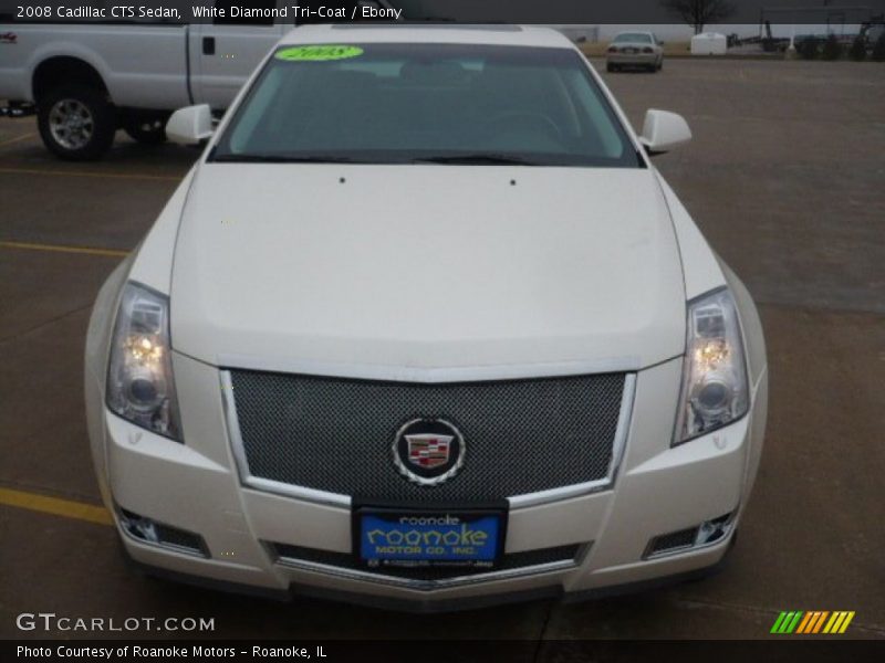 White Diamond Tri-Coat / Ebony 2008 Cadillac CTS Sedan