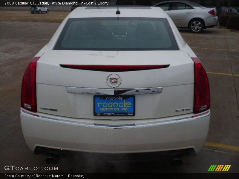 White Diamond Tri-Coat / Ebony 2008 Cadillac CTS Sedan