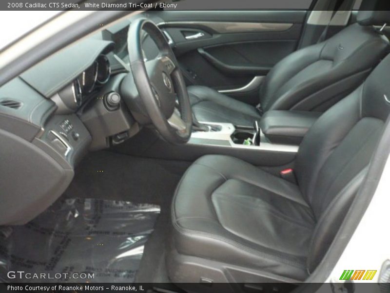 White Diamond Tri-Coat / Ebony 2008 Cadillac CTS Sedan