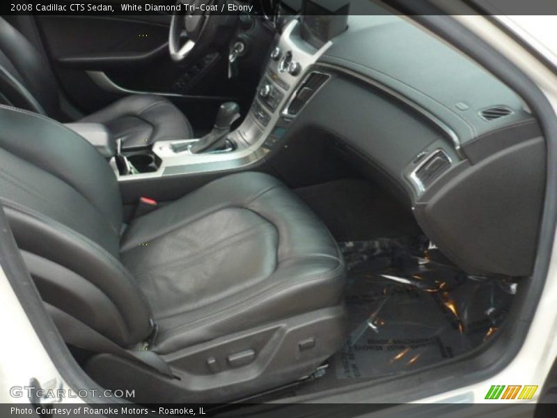 White Diamond Tri-Coat / Ebony 2008 Cadillac CTS Sedan