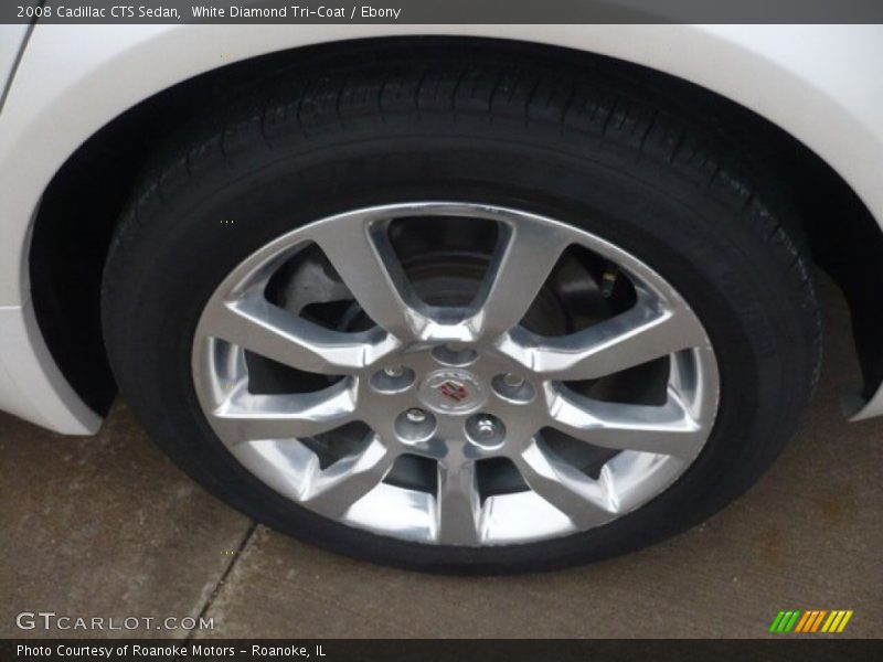 White Diamond Tri-Coat / Ebony 2008 Cadillac CTS Sedan