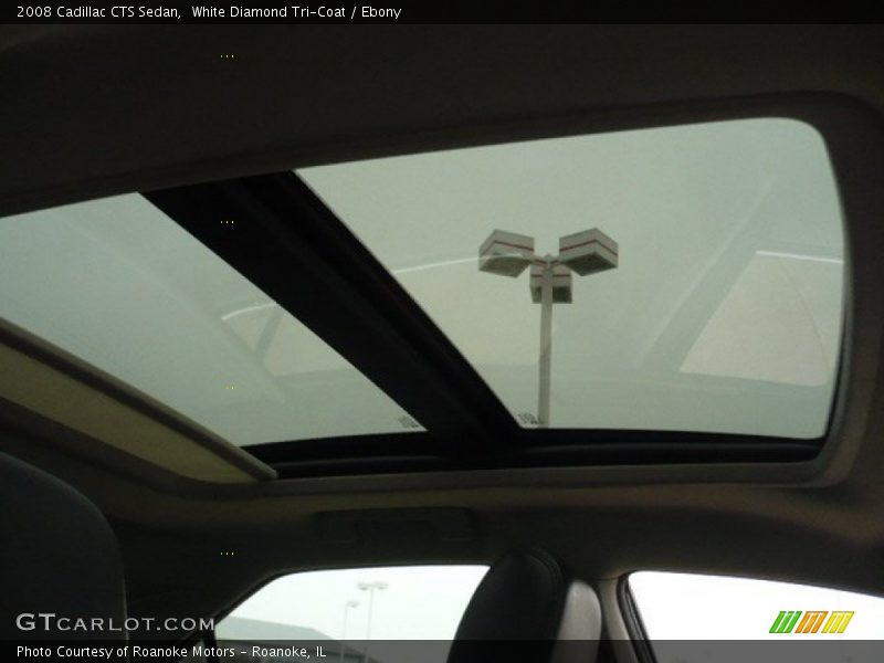 White Diamond Tri-Coat / Ebony 2008 Cadillac CTS Sedan