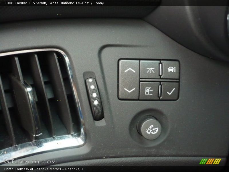 White Diamond Tri-Coat / Ebony 2008 Cadillac CTS Sedan