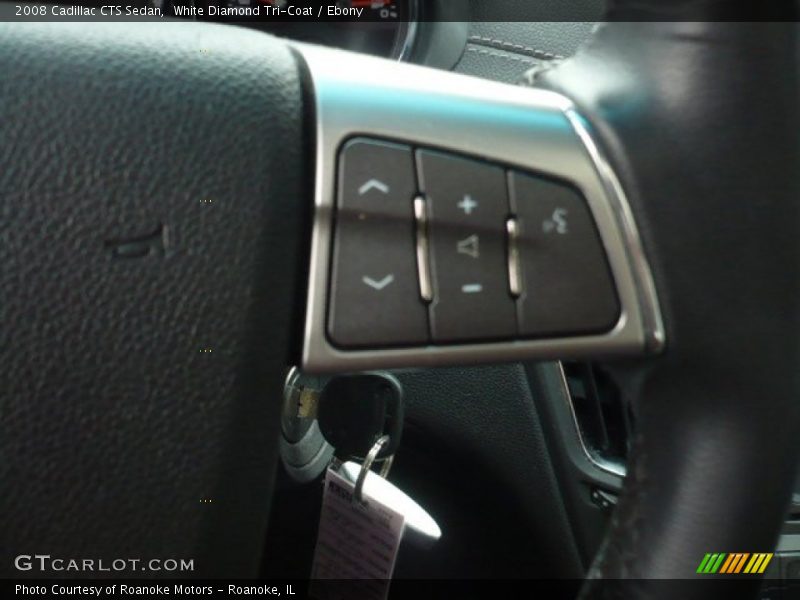 White Diamond Tri-Coat / Ebony 2008 Cadillac CTS Sedan