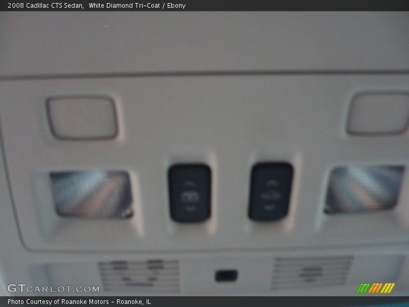 White Diamond Tri-Coat / Ebony 2008 Cadillac CTS Sedan