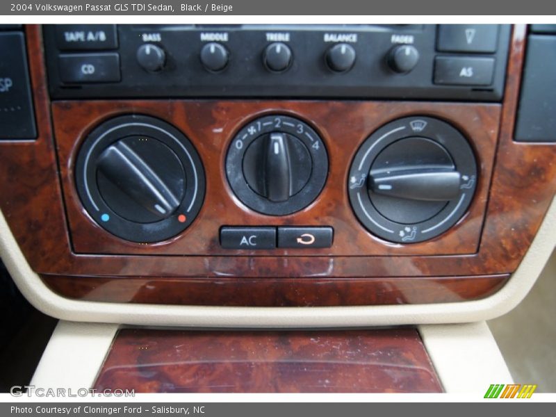 Controls of 2004 Passat GLS TDI Sedan
