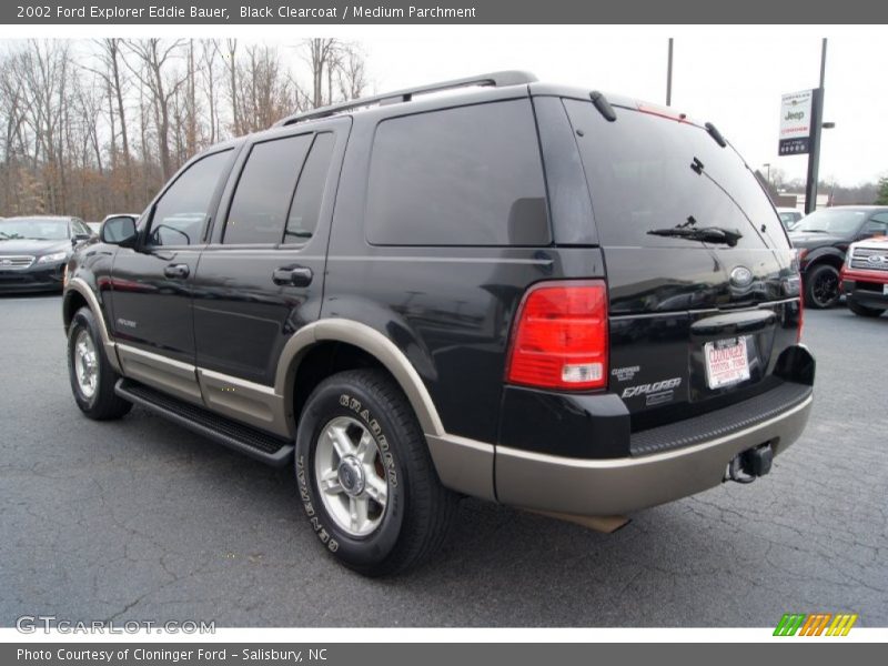 Black Clearcoat / Medium Parchment 2002 Ford Explorer Eddie Bauer