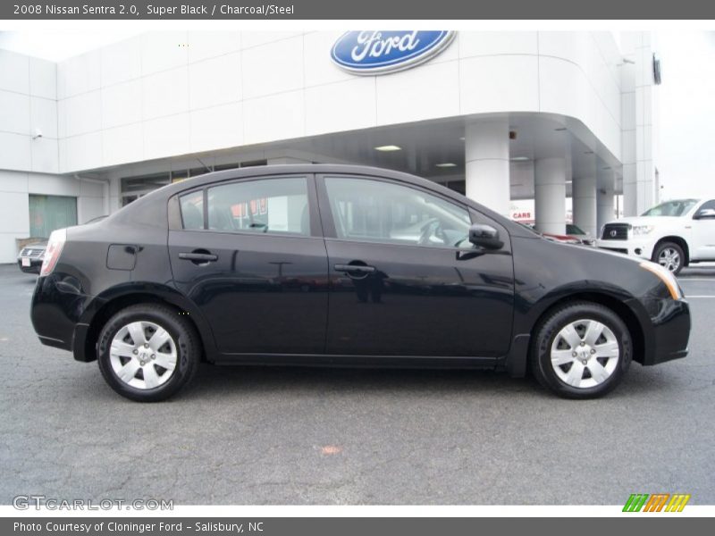 Super Black / Charcoal/Steel 2008 Nissan Sentra 2.0