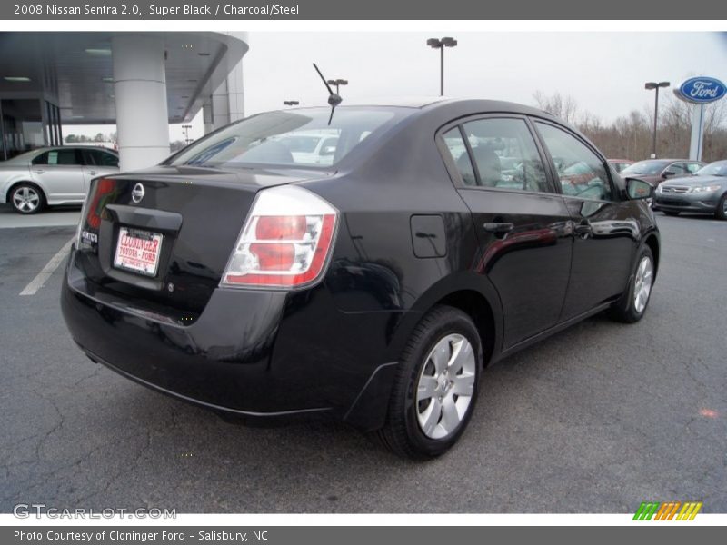 Super Black / Charcoal/Steel 2008 Nissan Sentra 2.0