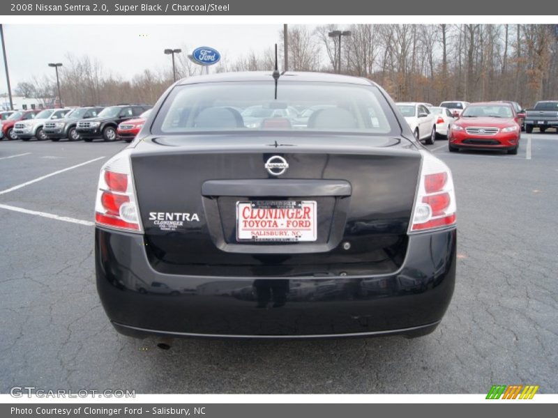 Super Black / Charcoal/Steel 2008 Nissan Sentra 2.0