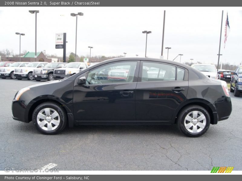 Super Black / Charcoal/Steel 2008 Nissan Sentra 2.0