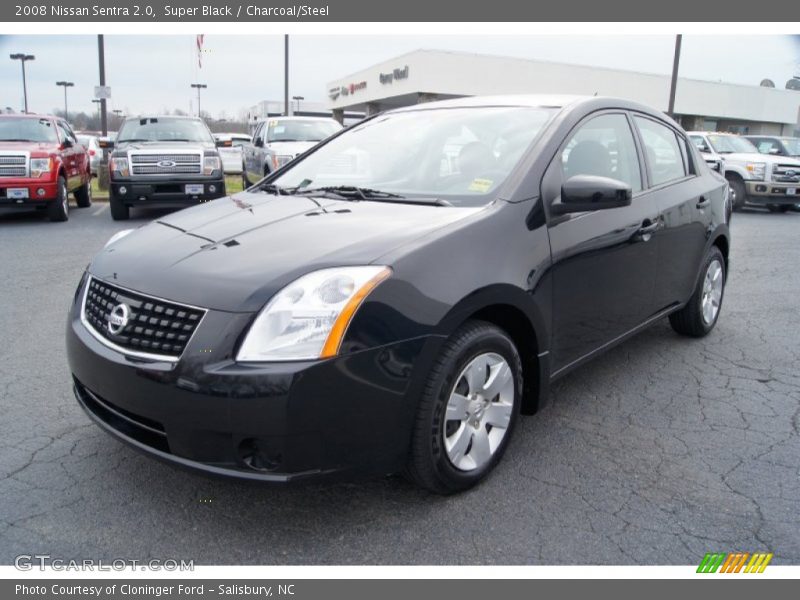 Super Black / Charcoal/Steel 2008 Nissan Sentra 2.0