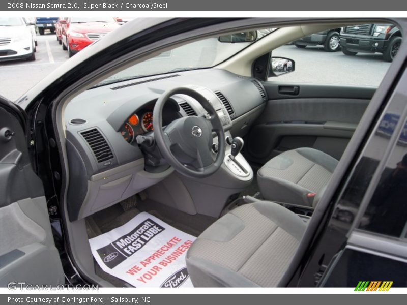 Super Black / Charcoal/Steel 2008 Nissan Sentra 2.0